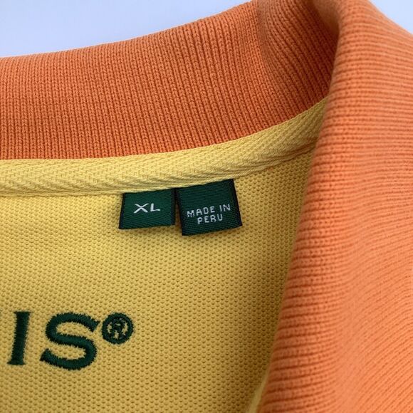 Orvis Mens Short Sleeve Polo Orange Size XL - Picture 6 of 6